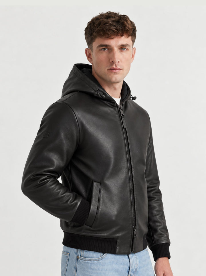 Giubbotto Jonah in pelle testa di moro JONAH 06 JACK LEATHER 