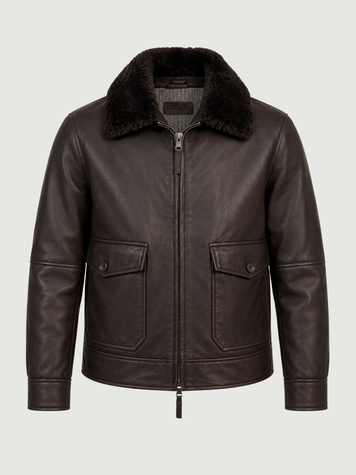 Giubbotto Olimpic in pelle testa di moro OLIMPIC 06 JACK LEATHER 