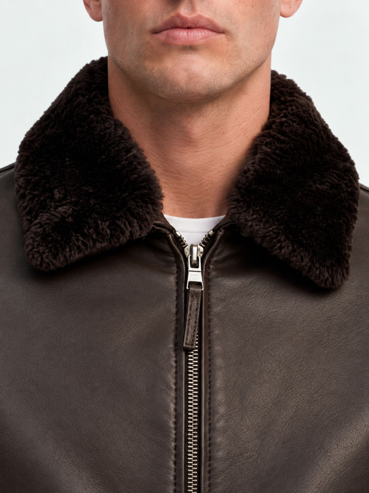 Giubbotto Olimpic in pelle testa di moro OLIMPIC 06 JACK LEATHER 