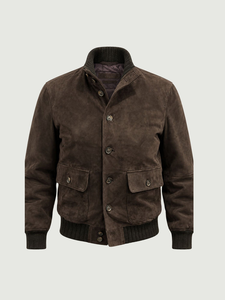 Giacca scamosciata Riverside imbottita testa di moro RIVERSIDE 86 JACK LEATHER 