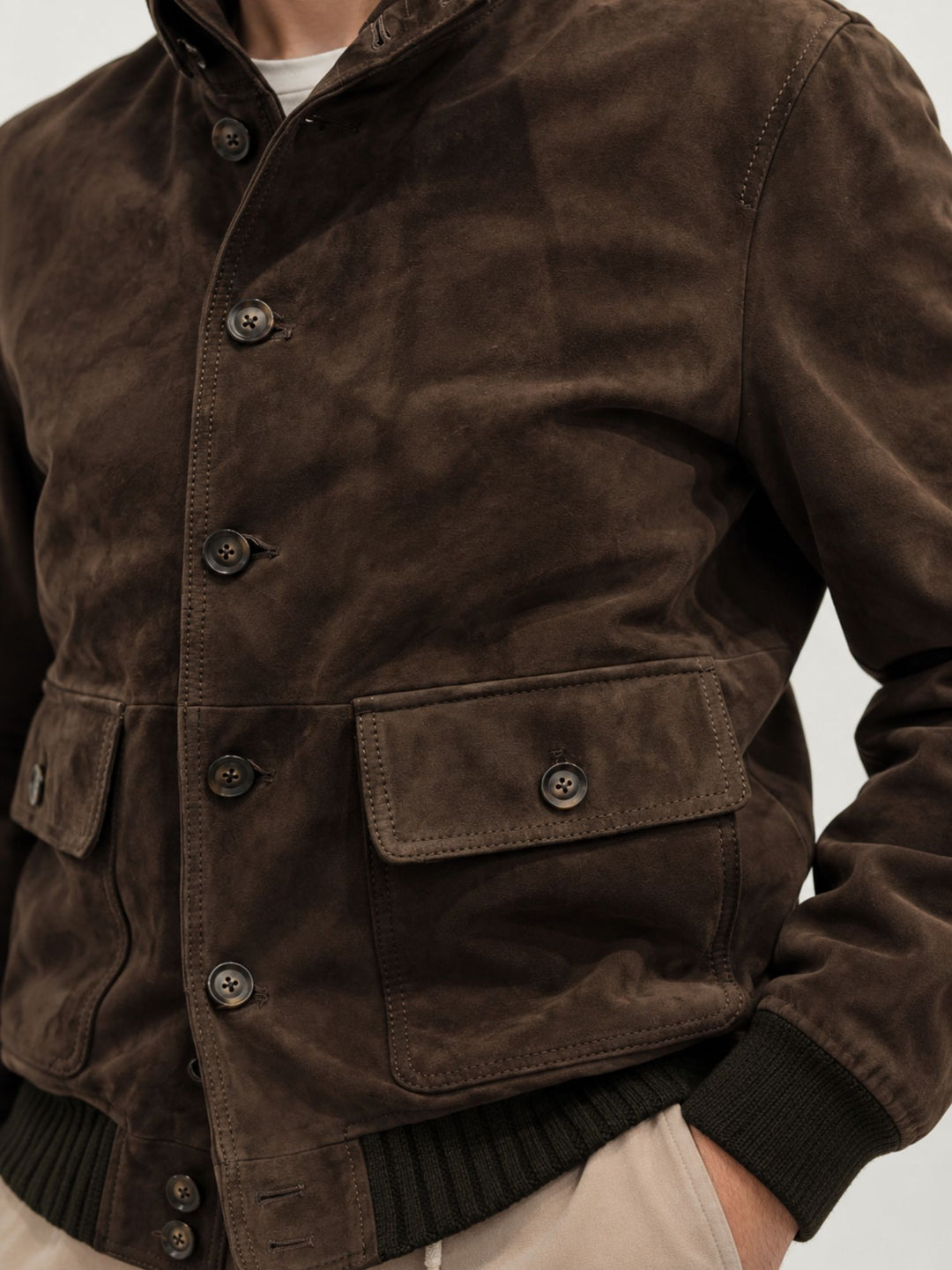 Giacca scamosciata Riverside imbottita testa di moro RIVERSIDE 86 JACK LEATHER 