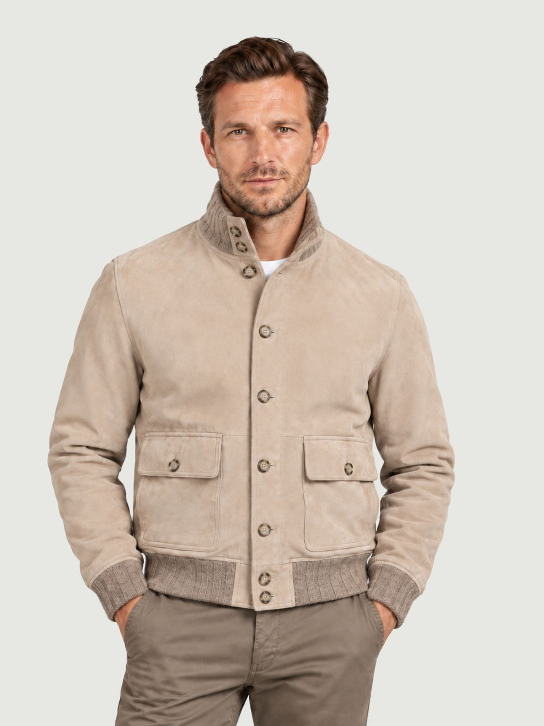 Giacca scamosciata Riverside imbottita RIVERSIDE J33 JACK LEATHER 