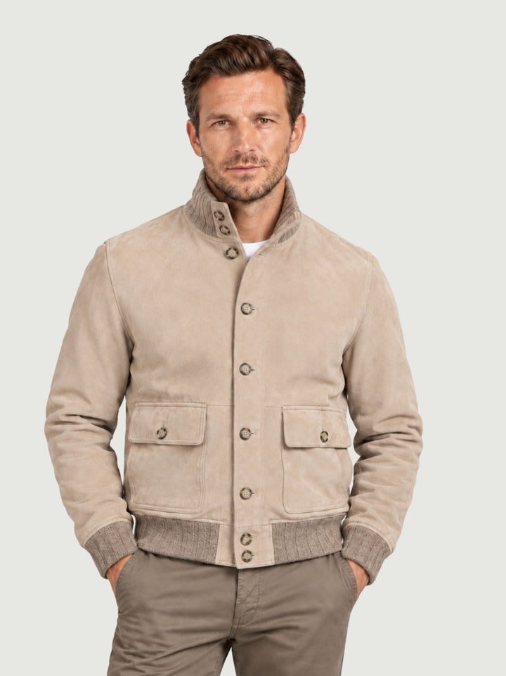 Giacca scamosciata Riverside imbottita RIVERSIDE J33 JACK LEATHER 