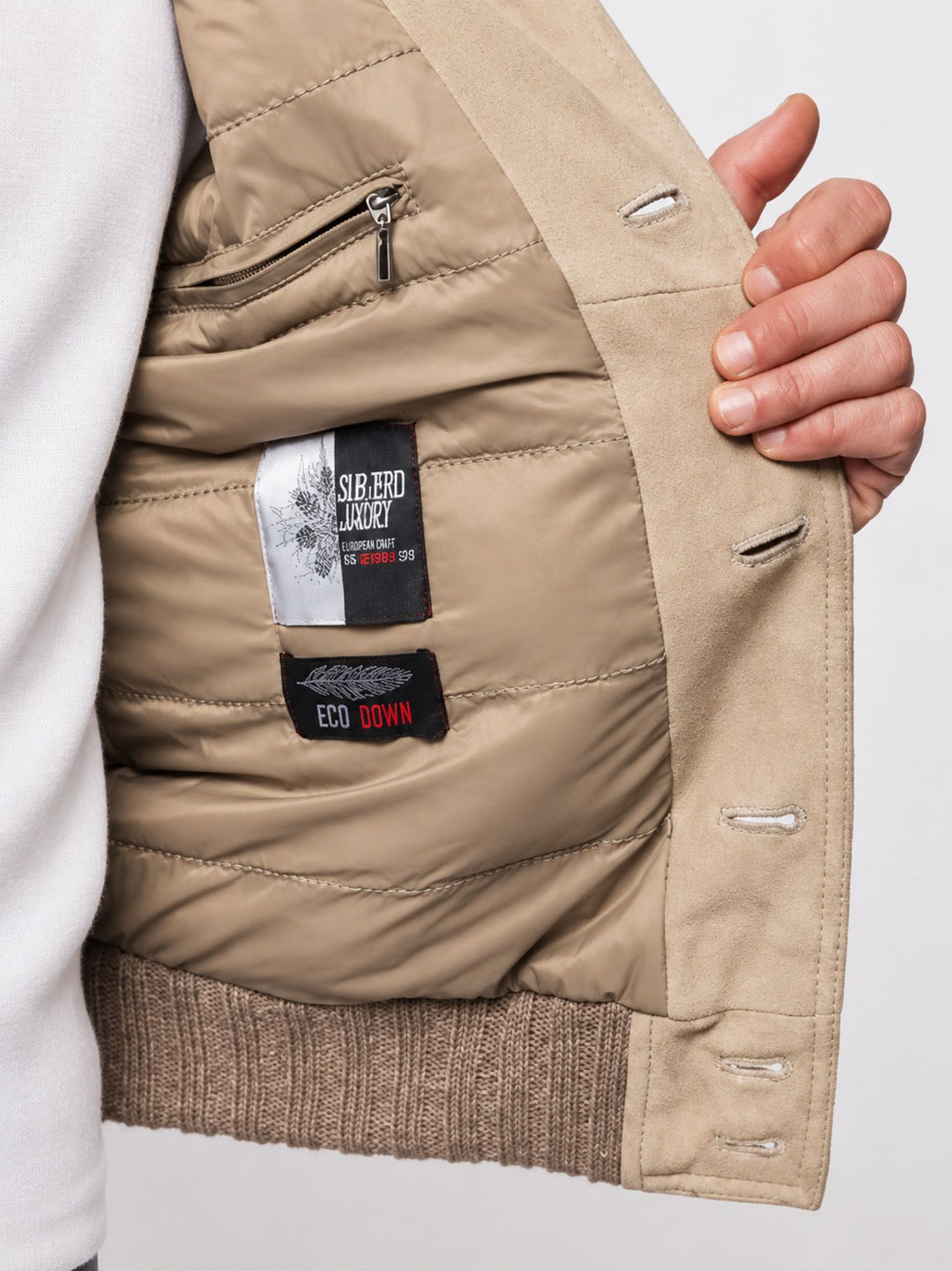 Giacca scamosciata Riverside imbottita RIVERSIDE J33 JACK LEATHER 
