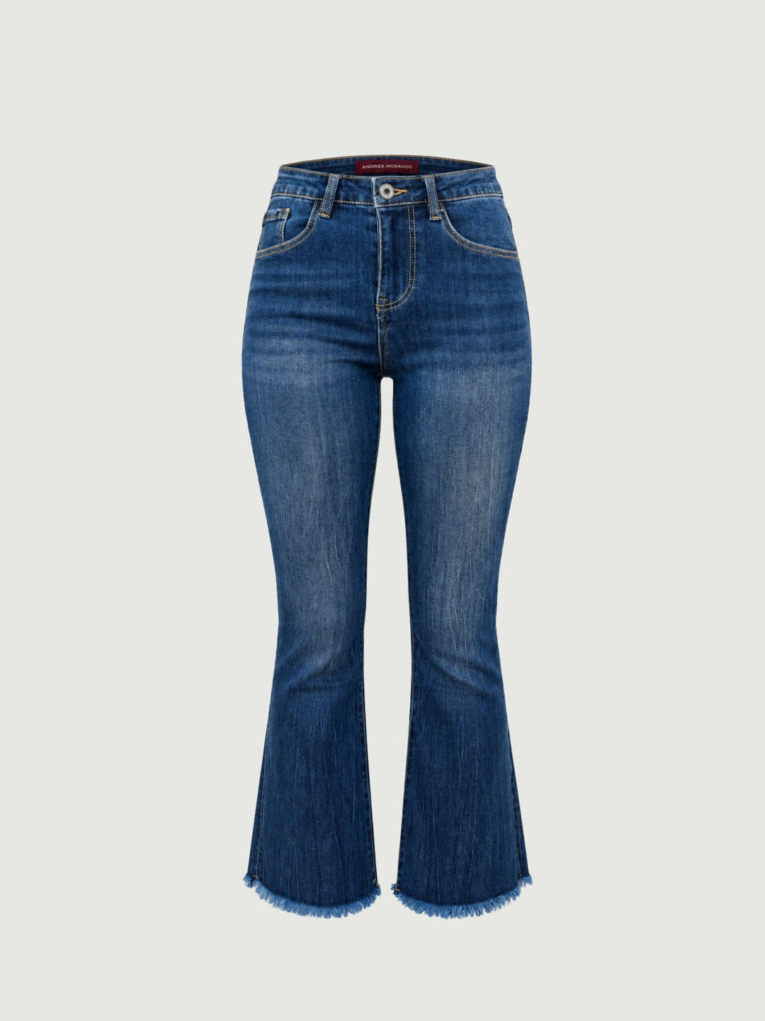 Jeans a trombetta con fondo sfrangiato 1356 DENIM ANDREA MORANDO 