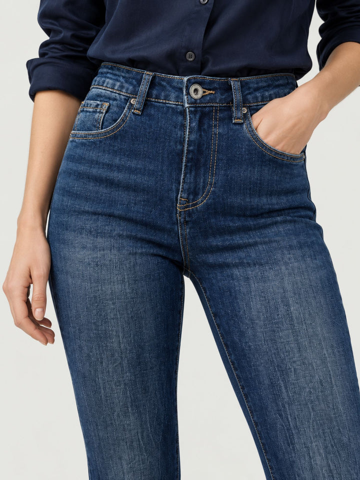 Jeans a trombetta con fondo sfrangiato 1356 DENIM ANDREA MORANDO 