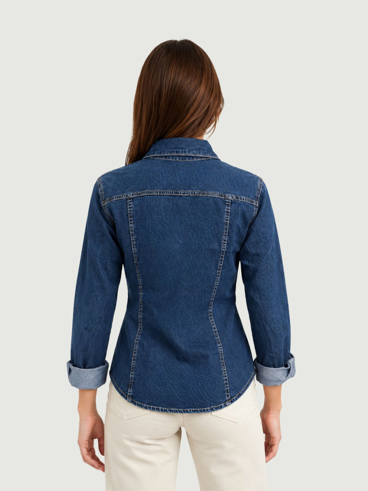Camicia di jeans in denim medio 67991 DENIM ANDREA MORANDO 