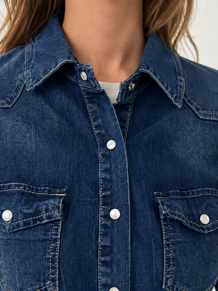 Camicia di jeans in denim medio 67991 DENIM ANDREA MORANDO 