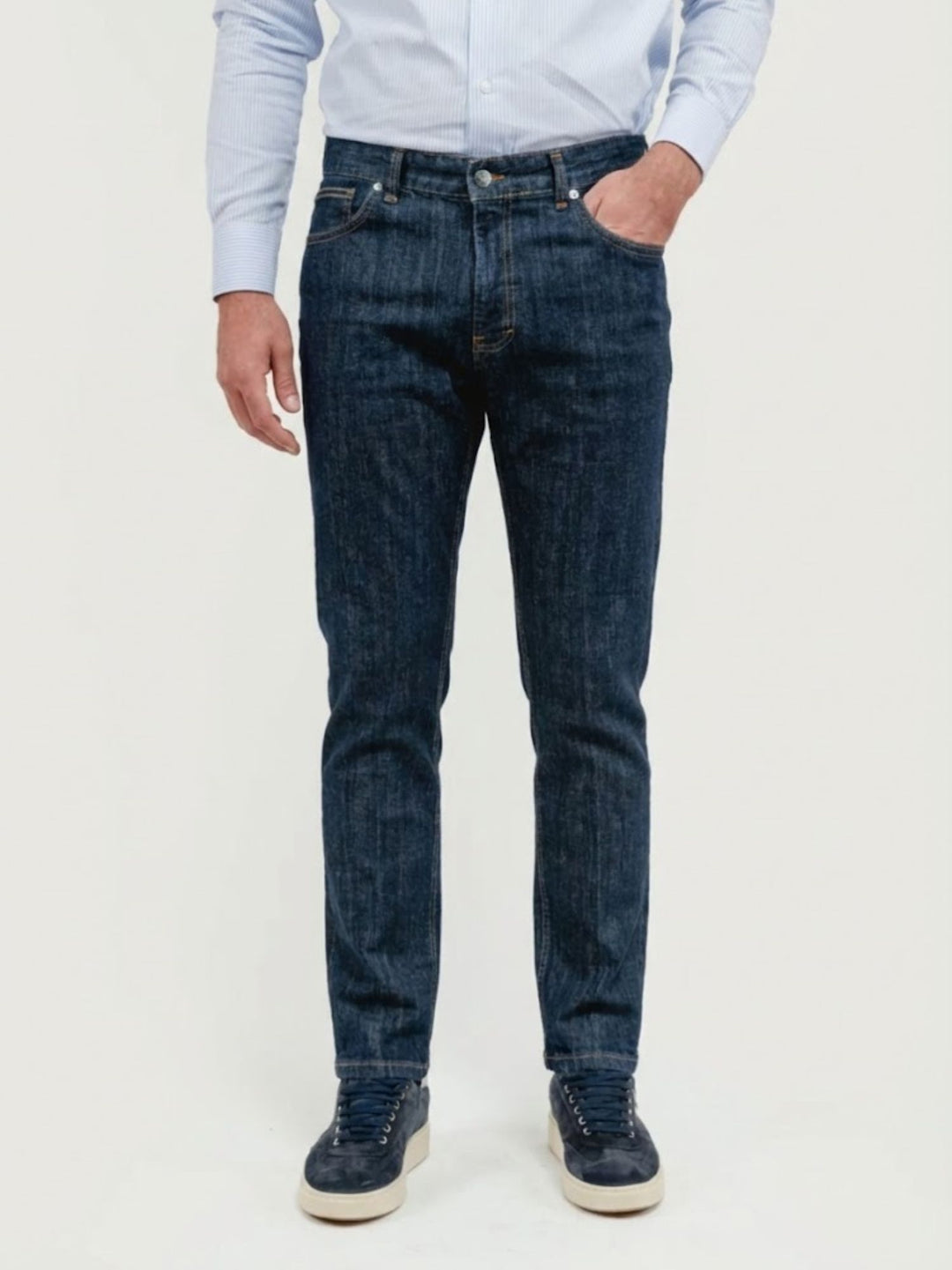 Pantalone in denim scuro 7607CAR ZERO ANDREA MORANDO 