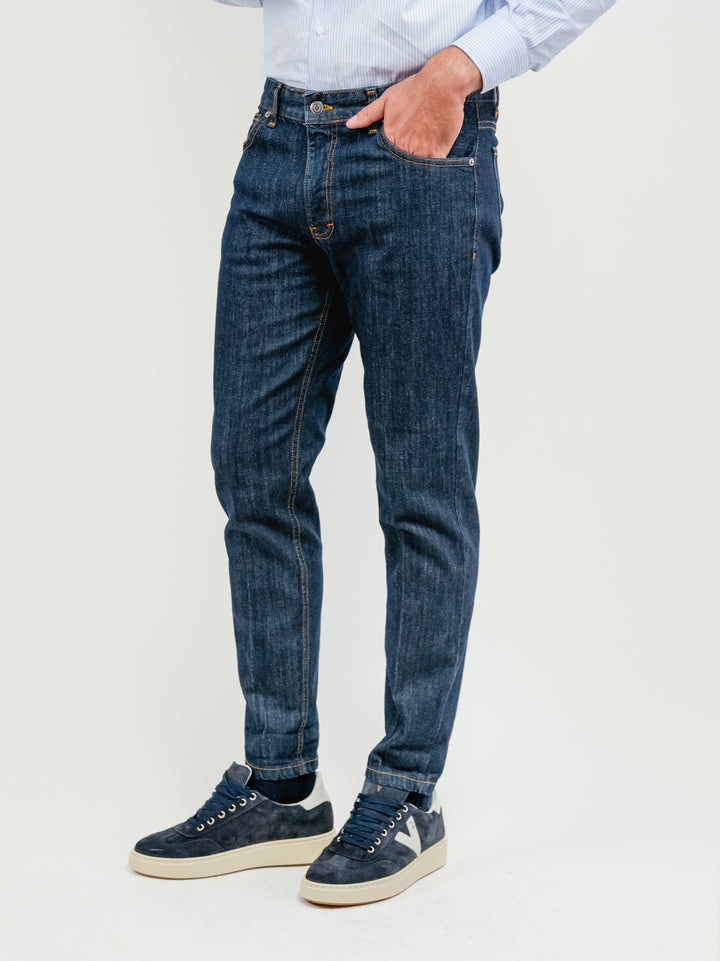 Pantalone in denim scuro 7607CAR ZERO ANDREA MORANDO 
