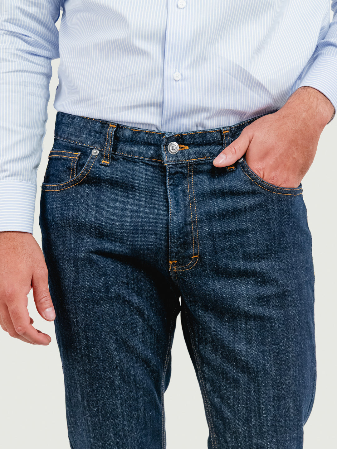 Pantalone in denim scuro 7607CAR ZERO ANDREA MORANDO 