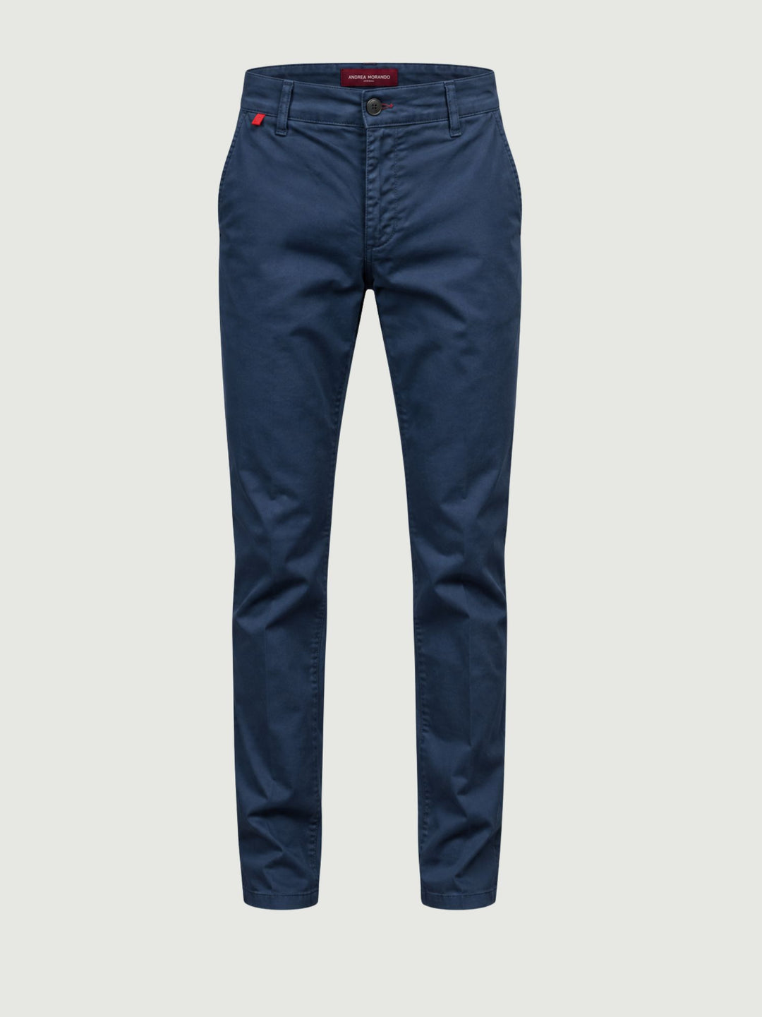 Pantalone chino in cotone navy con dettagli a contrasto 7657TO 111 ANDREA MORANDO 
