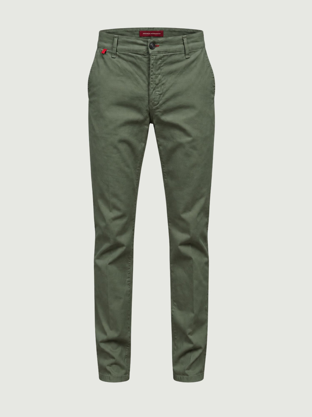 Pantalone chino in cotone salvia con dettagli a contrasto 7657TO E265 ANDREA MORANDO 