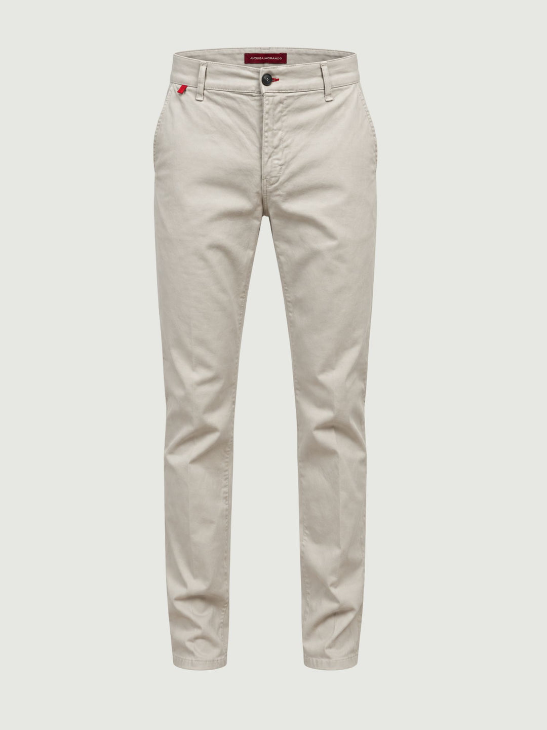 Pantalone chino in cotone beige con dettagli a contrasto 7657TO W869 ANDREA MORANDO 