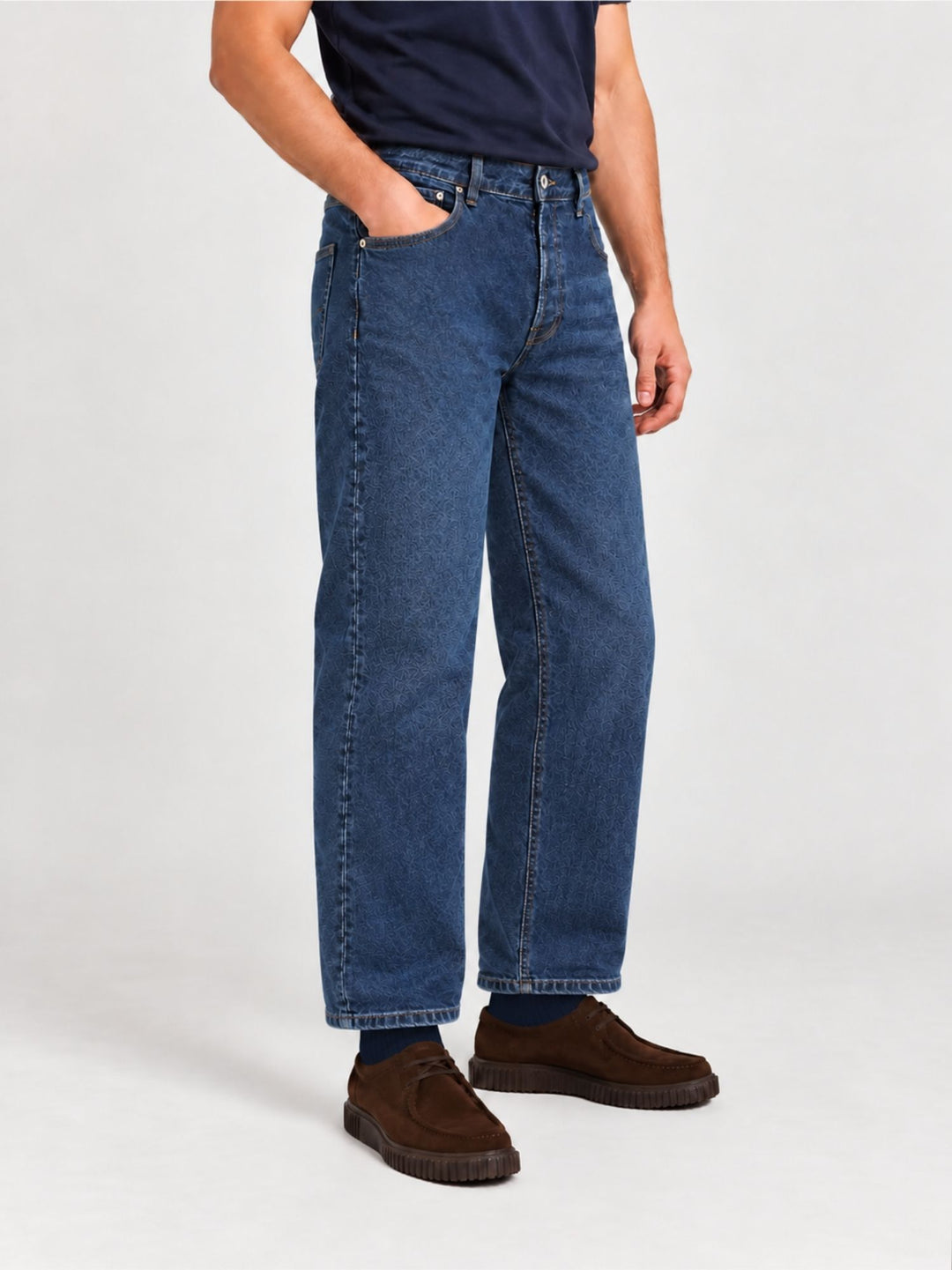 Jeans linea dritta in cotone lavaggio scuro 7670NOR MDS ANDREA MORANDO 