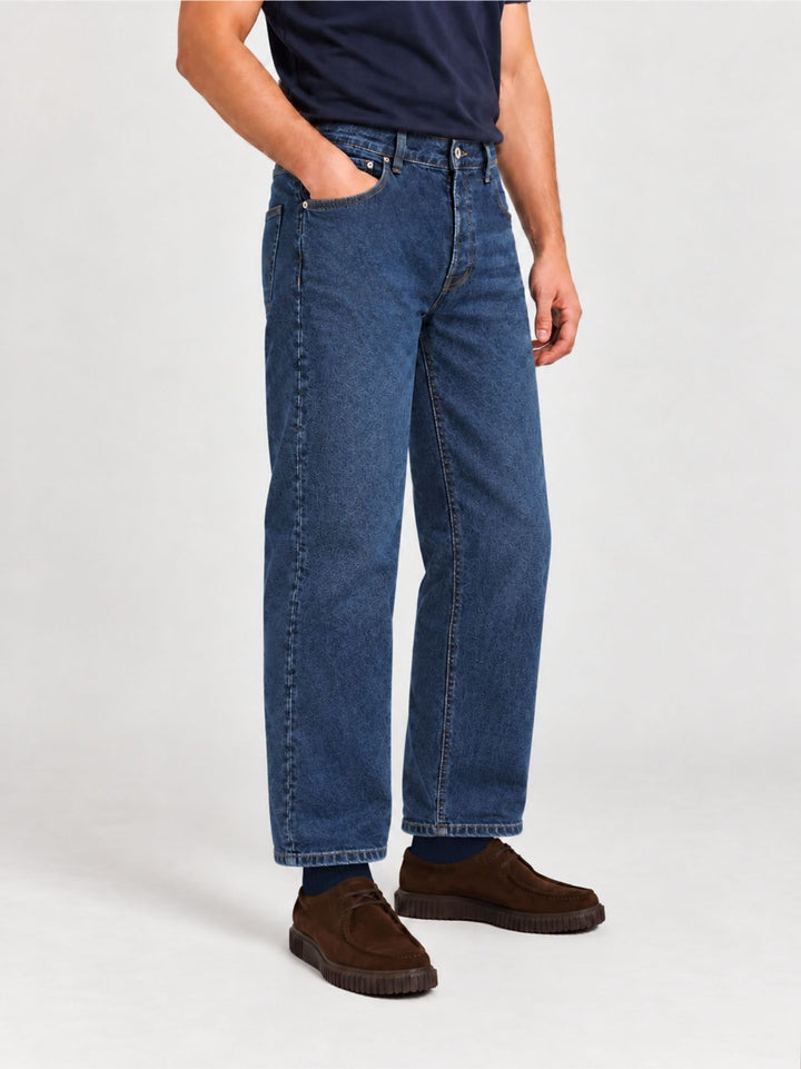 Jeans linea dritta in cotone lavaggio scuro 7670NOR MDS ANDREA MORANDO 