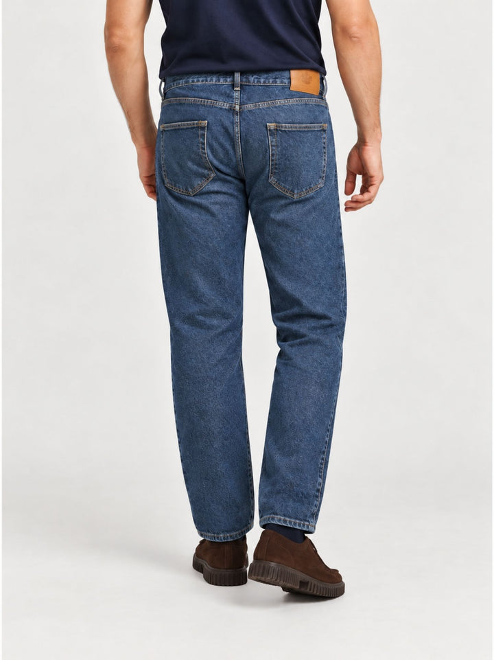 Jeans linea dritta in cotone lavaggio scuro 7670NOR MDS ANDREA MORANDO 