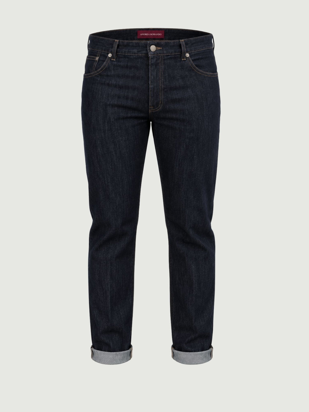 Jeans cinque tasche in cotone lavaggio scuro 7685BOM ZERO ANDREA MORANDO 