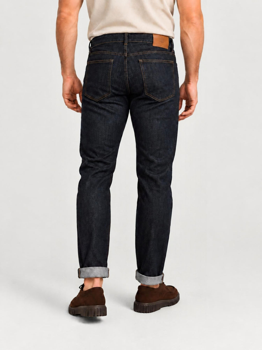 Jeans cinque tasche in cotone lavaggio scuro 7685BOM ZERO ANDREA MORANDO 