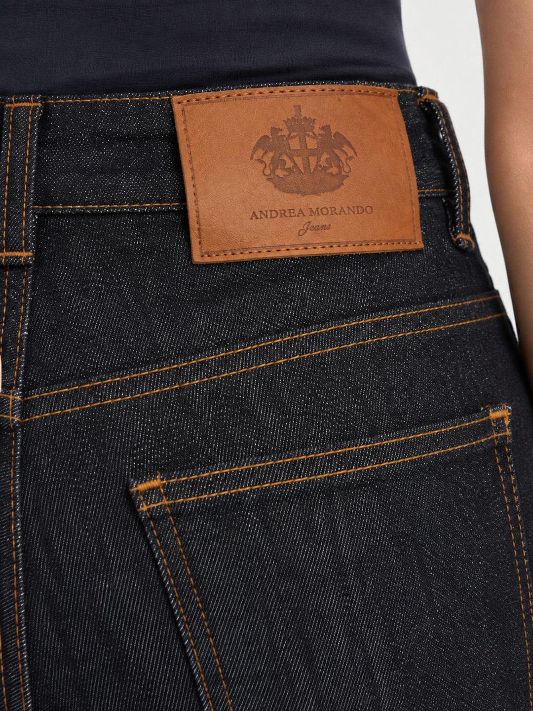 Jeans a zampa lavaggio scuro 830CAR ZERO ANDREA MORANDO 
