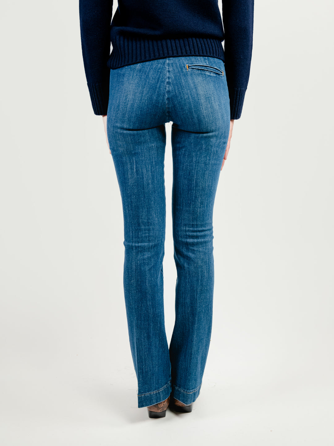 Jeans a zampa lavaggio medio 8748-2CAR CRETA ANDREA MORANDO 