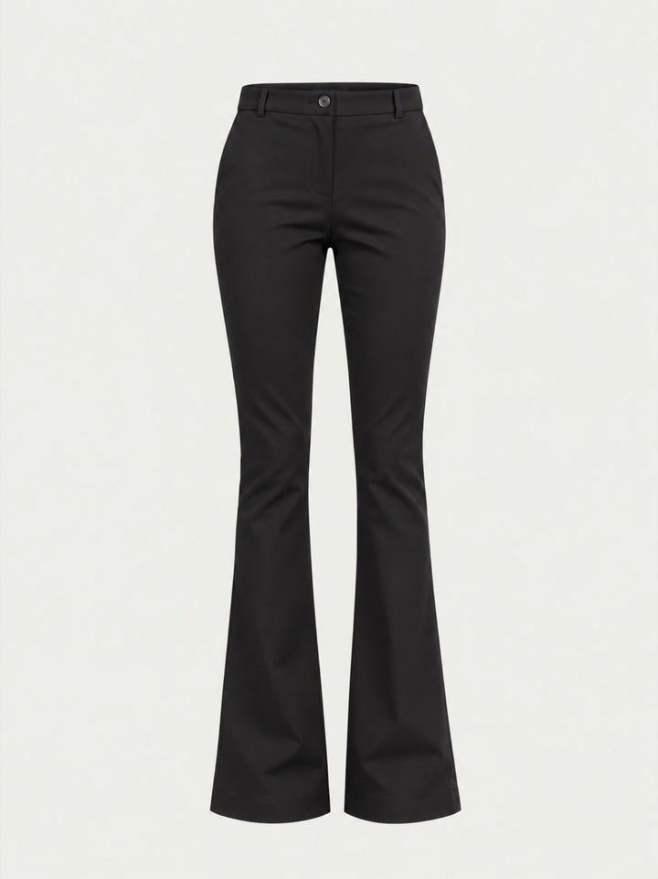 Pantalone a zampa stretch nero 8748BEA NERO ANDREA MORANDO 