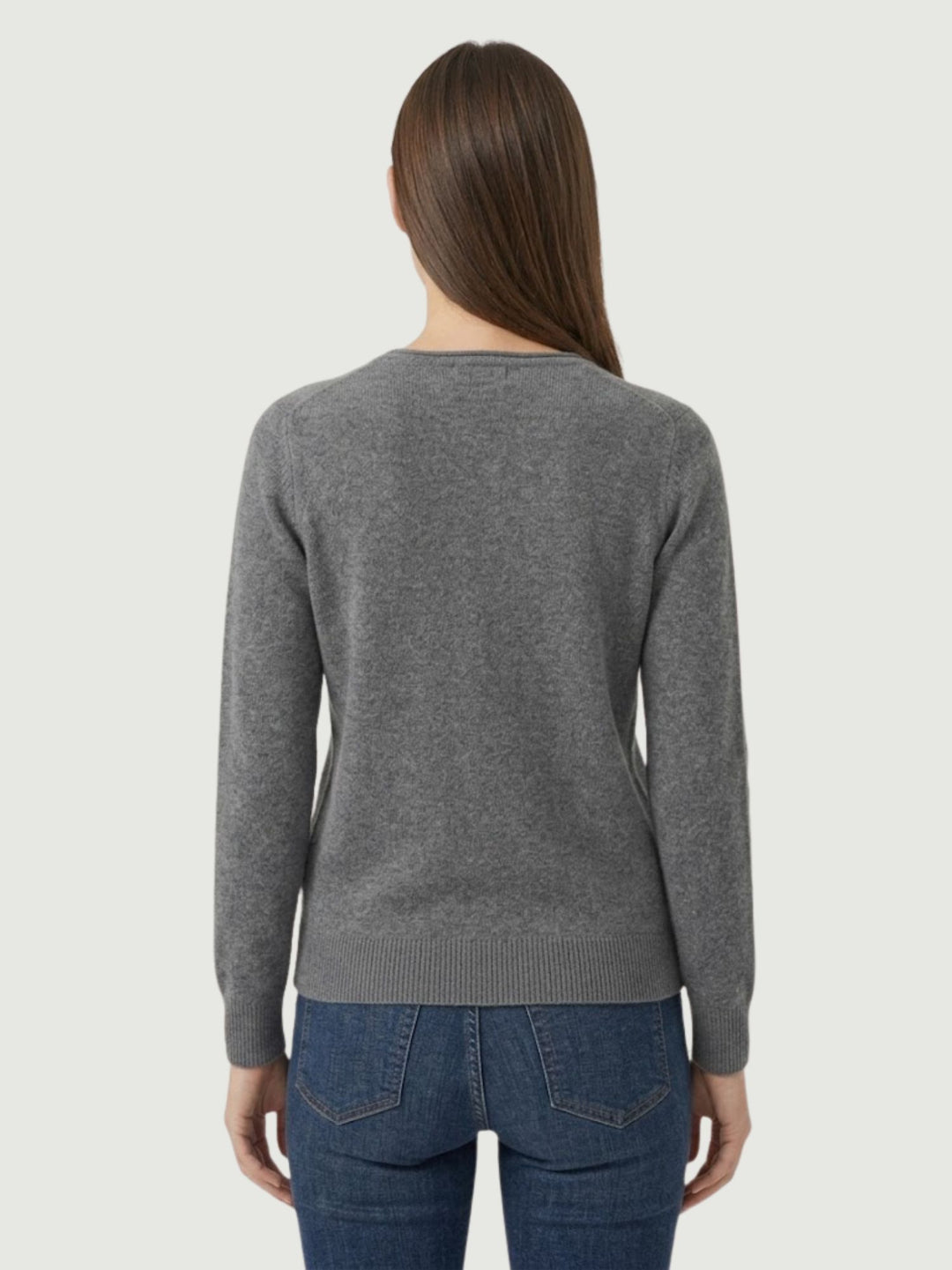 Maglia girocollo con tasche carbone 022006 0022 BIMOR 