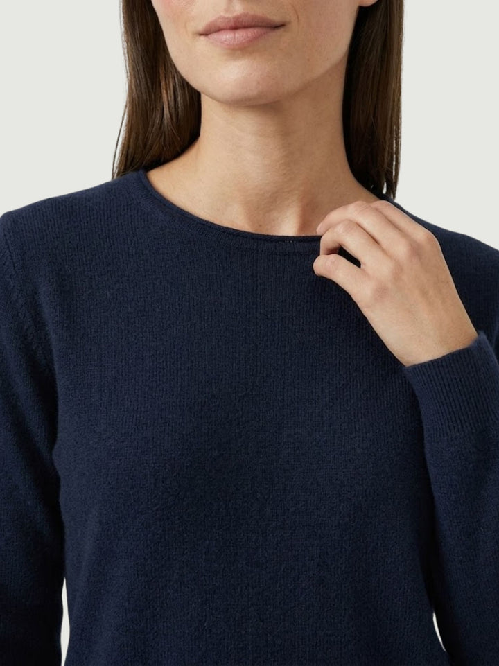 Maglia girocollo con tasche mirtillo 022006 0115 BIMOR 
