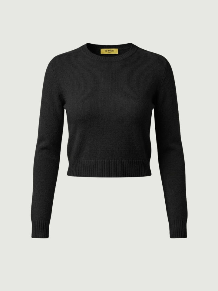 Girocollo Tina in maglia licorice 0270153 0010 BIMOR 