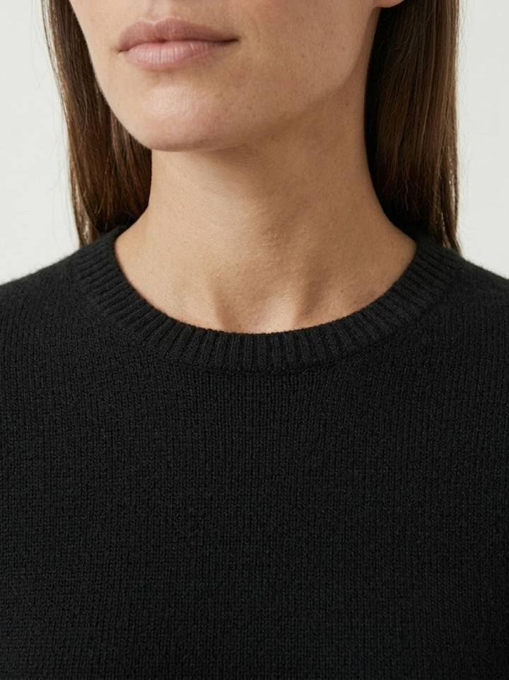 Girocollo Tina in maglia licorice 0270153 0010 BIMOR 