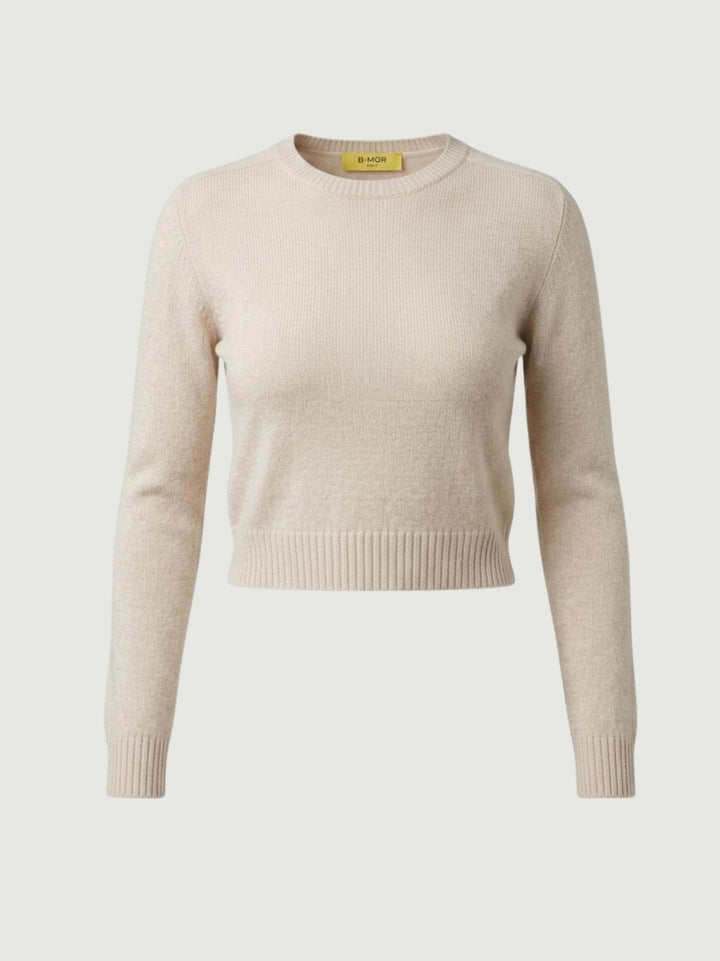 Maglia girocollo caffellatte 0270153 0080 BIMOR 