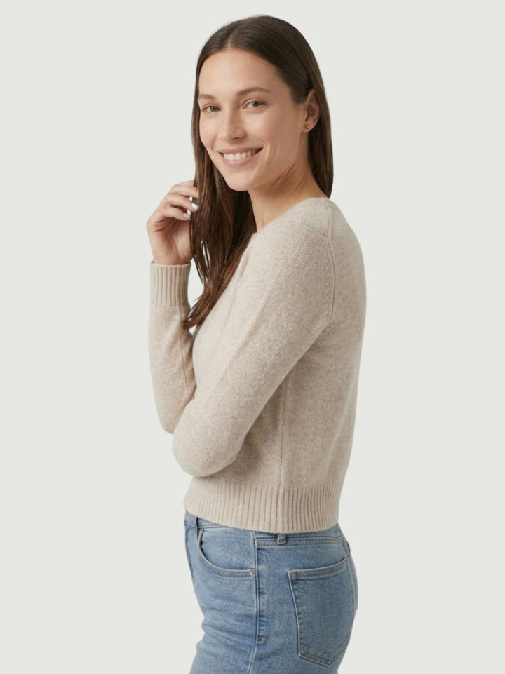Maglia girocollo caffellatte 0270153 0080 BIMOR 