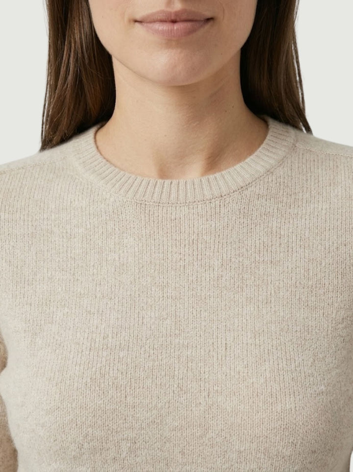 Maglia girocollo caffellatte 0270153 0080 BIMOR 