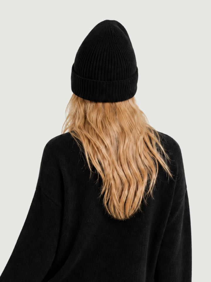Berretto Chia in maglia a coste licorice 031002 0010 BIMOR 