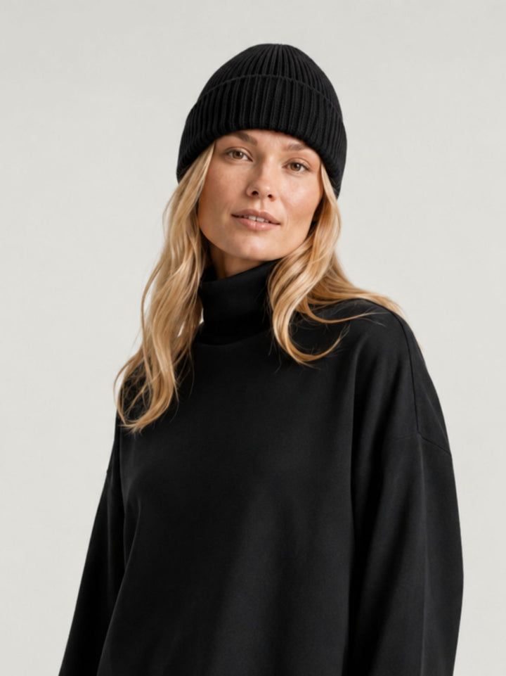 Berretto Chia in maglia a coste licorice 031002 0010 BIMOR 