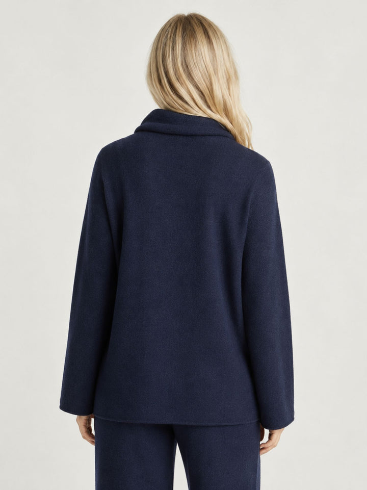Maglione over a collo alto mirtillo 0370174 0115 BIMOR 