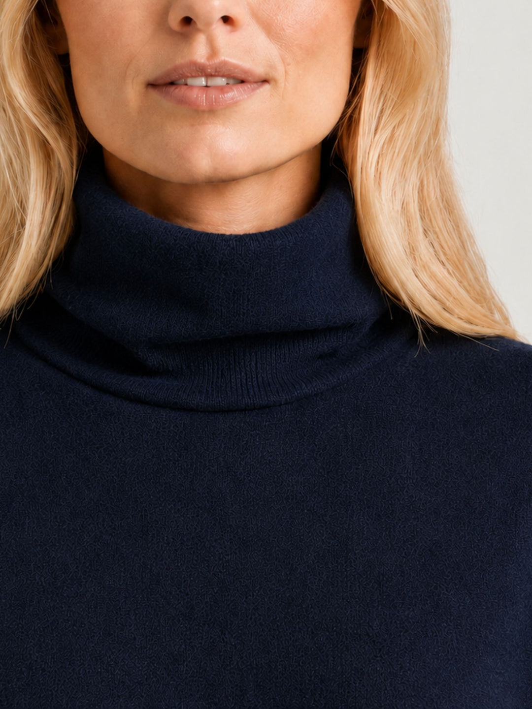 Maglione over a collo alto mirtillo 0370174 0115 BIMOR 