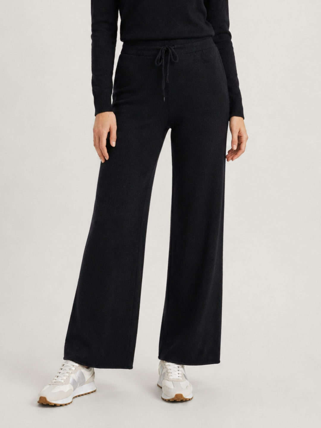 Pantalone Maria con coulisse in maglia licorice 0370176 0010 BIMOR 