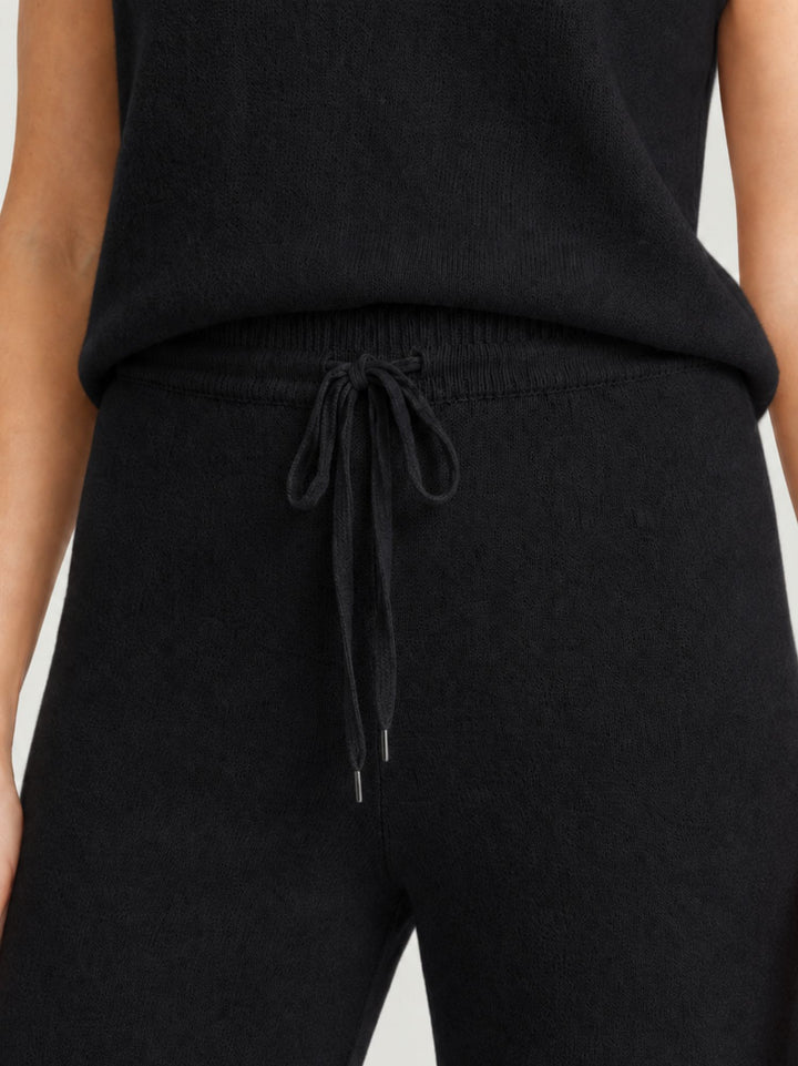 Pantalone Maria con coulisse in maglia licorice 0370176 0010 BIMOR 