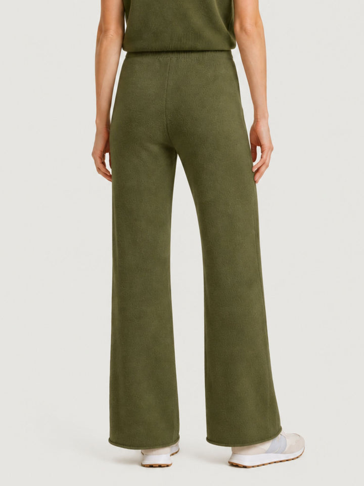 Pantalone Sis con coulisse in maglia matcha 0370176 0192 BIMOR 