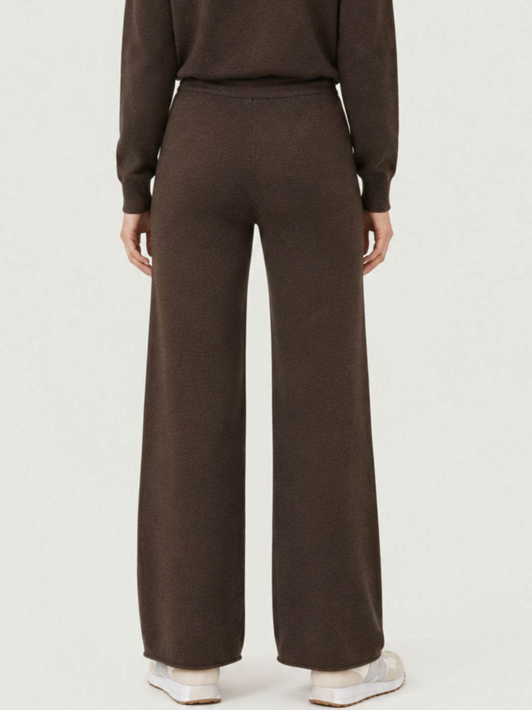 Pantalone Sis con coulisse in maglia cioccolato 0370176 0196 BIMOR 