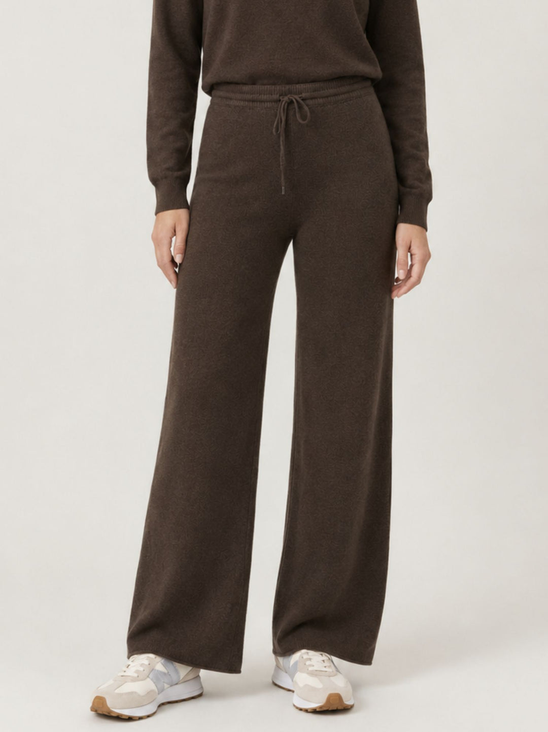 Pantalone Sis con coulisse in maglia cioccolato 0370176 0196 BIMOR 
