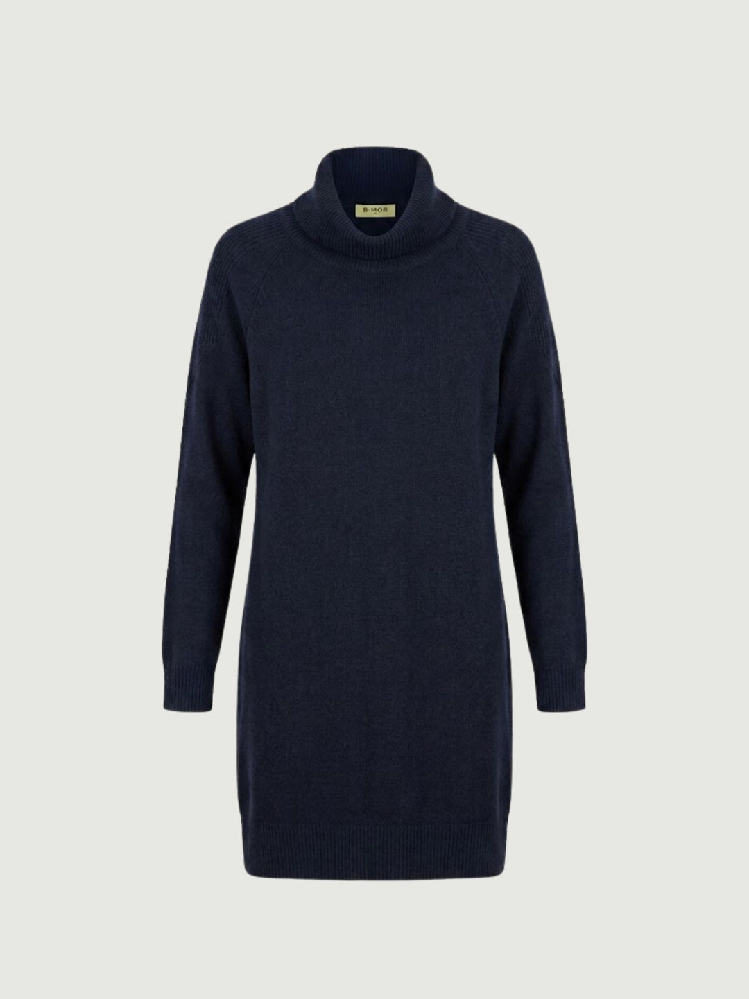 Abito Ester a collo alto in maglia mirtillo 0370225 0115 BIMOR 