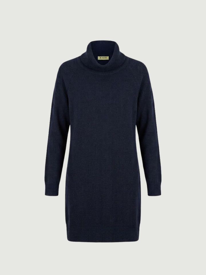 Abito Ester a collo alto in maglia mirtillo 0370225 0115 BIMOR 