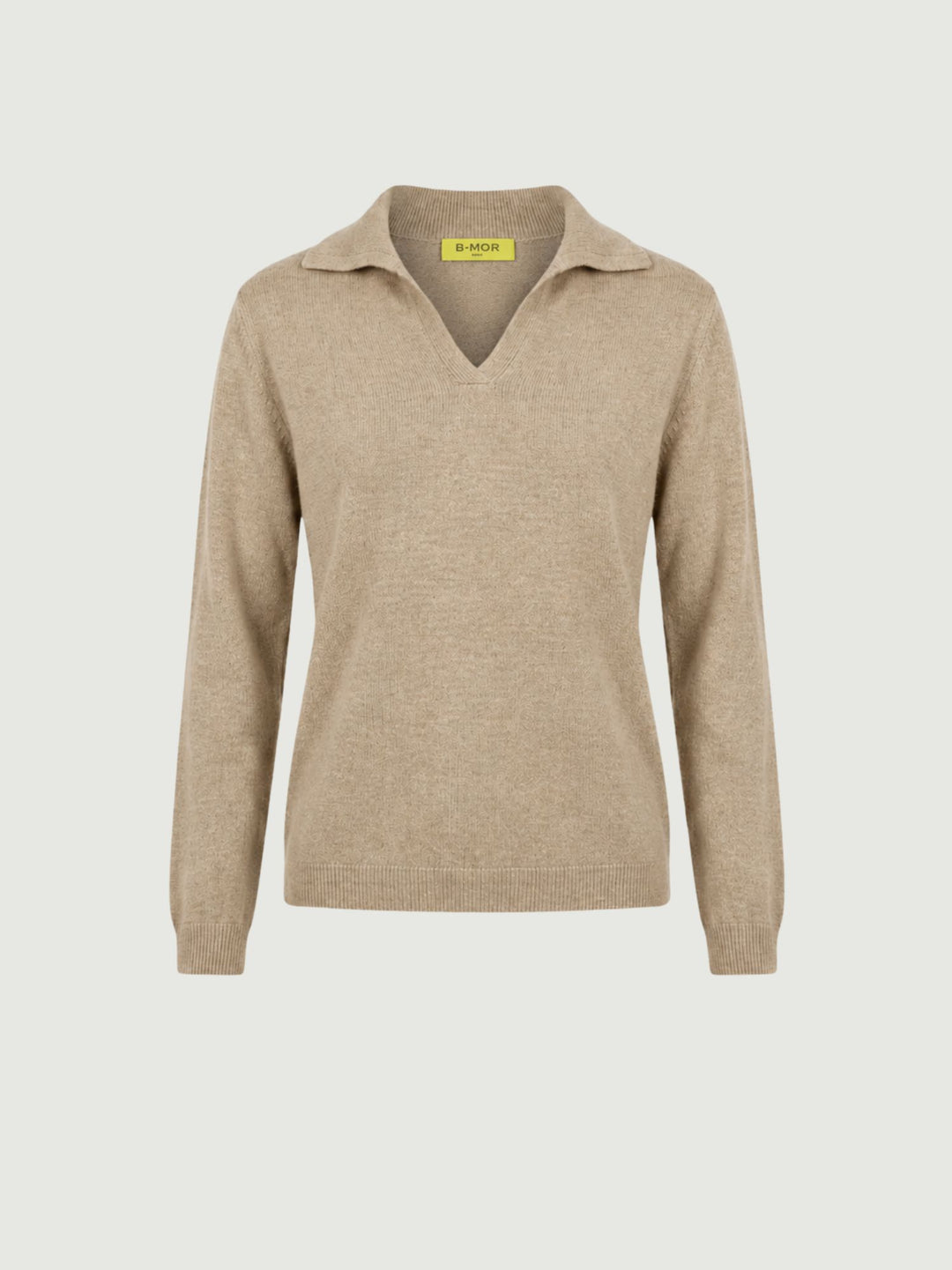 Polo Lulli in maglia nocciola 0520913 0083 BIMOR 