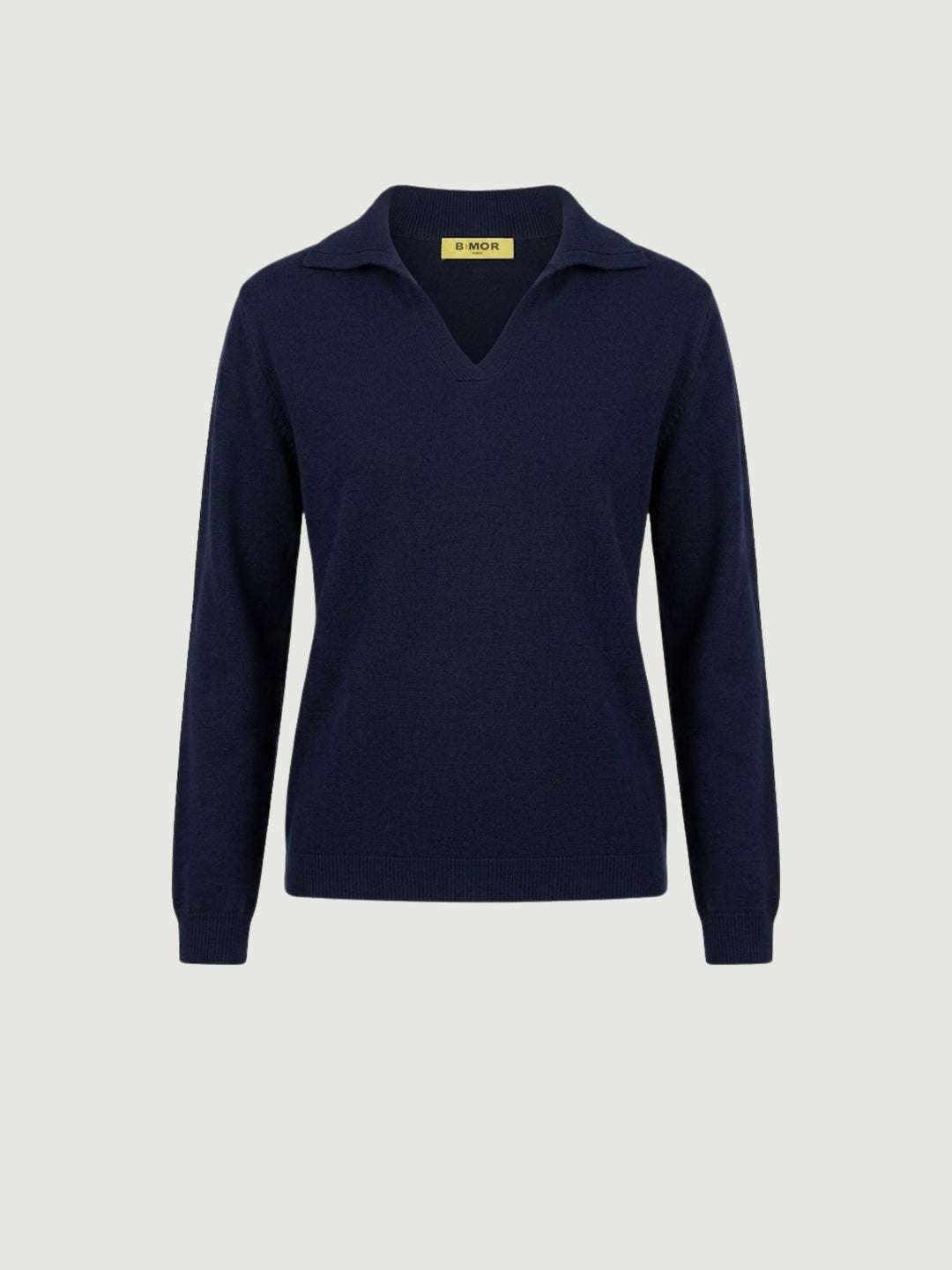 Maglia con colletto polo mirtillo 0520913 0115 ANDREA MORANDO 