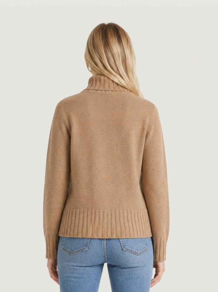 Maglia dolcevita nocciola 055004 0083 BIMOR 