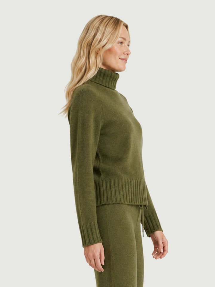 Maglia dolcevita oliva 055004 0192 BIMOR 