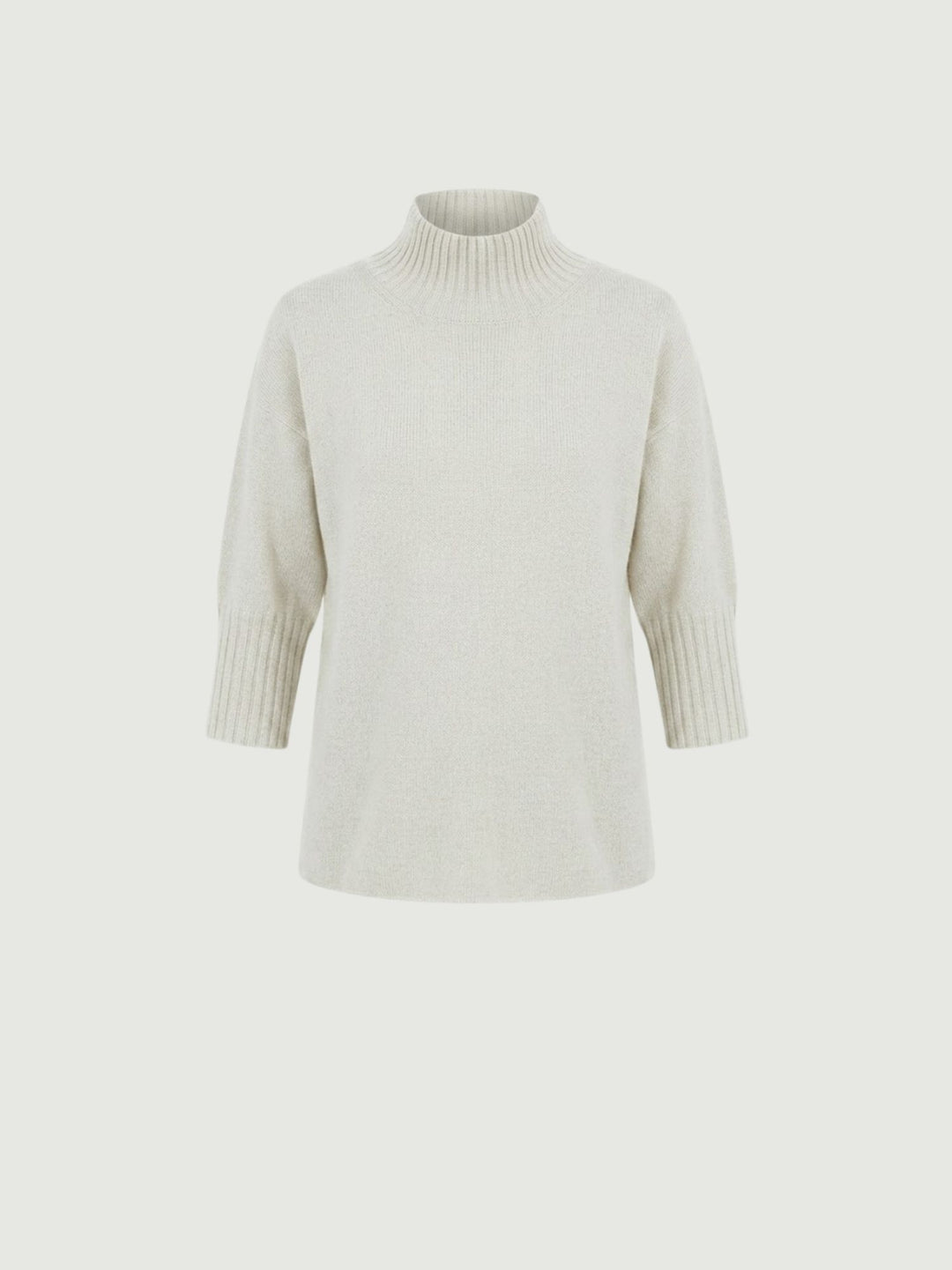 Maglia a lupetto con maniche a tre quarti panna 0570102 0071 BIMOR 