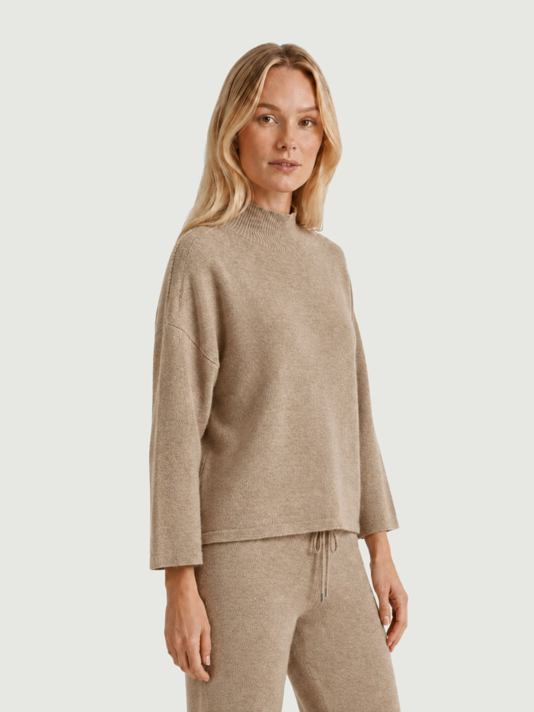 Lupetto Ali in maglia nocciola 0570580 0083 BIMOR 